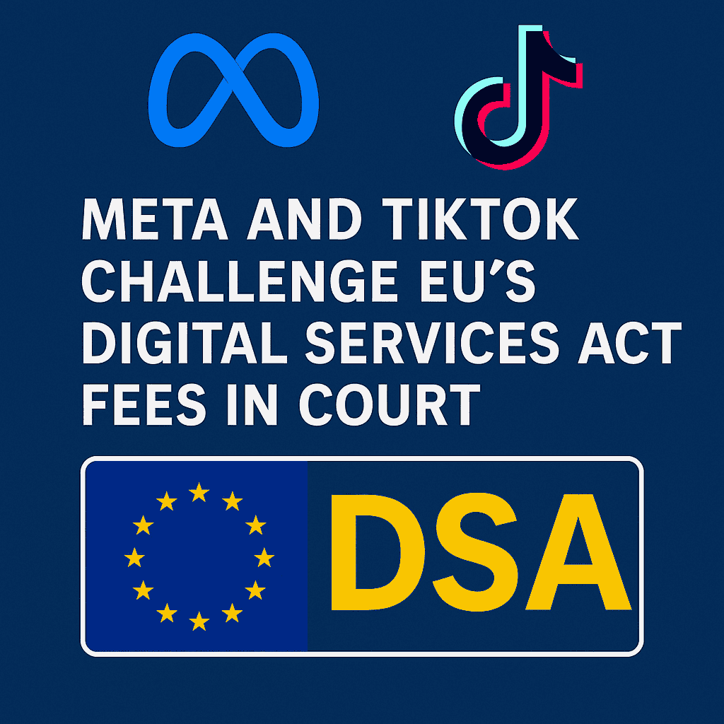 Meta and TikTok Challenge EU’s Digital Services Act Fees in Court